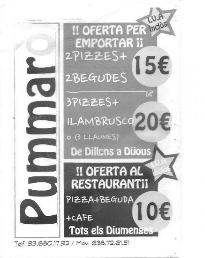 Pizzeria Pummarò Molins de Rei Guia33